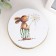 Casket Metal Circle "Bunny with Flower/Sings" 9.5x9.5x3 cm, mix