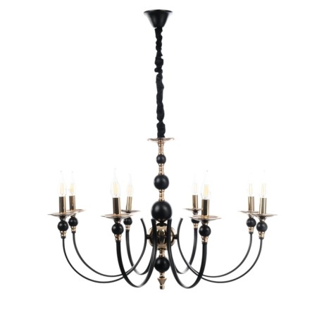 Venice chandelier 8he14 40w Black-gold 87x87x97 cm-4