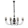 Venice chandelier 8he14 40w Black-gold 87x87x97 cm