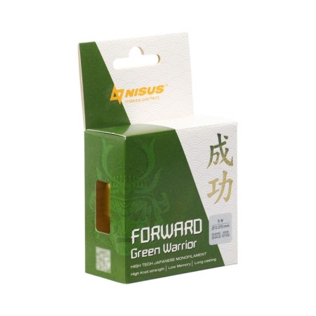 Nisus Forward Warrior fishing line, diameter 0.370 mm, test 10.45 kg, 100 m, green-2