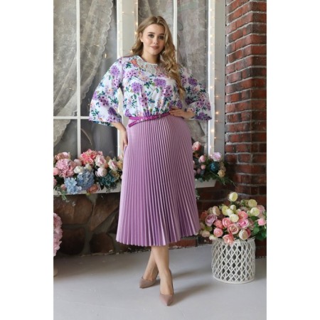 Women's dress, size 52, purple color-10