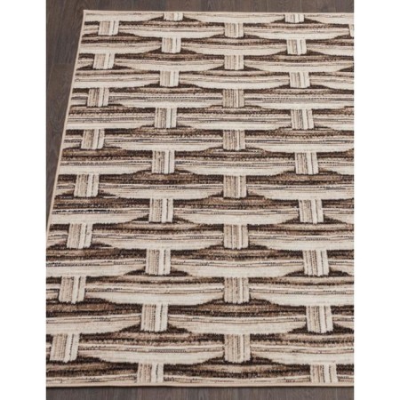 Rectangular carpet Merinos Sierra, size 300x400 cm, color-brown color
