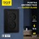 Two -seat Tot Glossy Glass, 10 A, hidden, without salary, glass, black