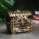 Piggy bank "chest" black with gold