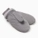 Women's mittens minku, gray color, 25 cm