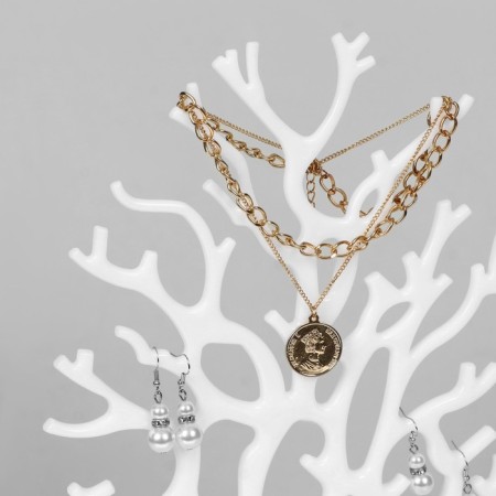Stand for jewelry "Tree", 24 × 12 × 30 cm, white color-2