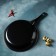 Sleeps "Jacqueline", D = 25 cm, thickness 0.65 mm, plastic handle, anti -stick coating, black color