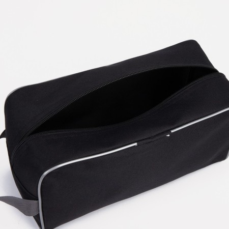 Cosmetic bag with lightning, black color-2