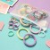Hair elastic band "Fidget" (set 42 pcs) Unicorns brightness, 4.5 and 2 cm, mix