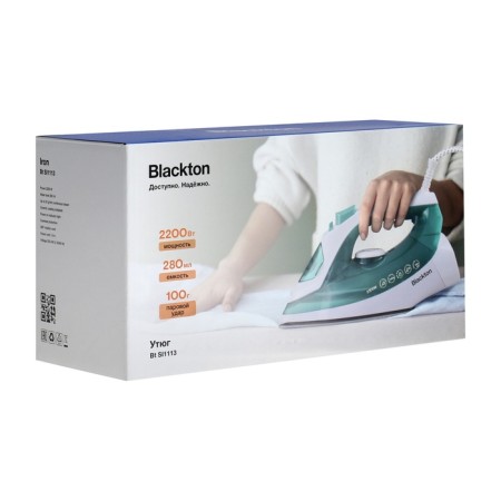 Iron Blackton BT SI1113, 2200 W, ceramic sole, 20 g/min, 280 ml, white-green-2