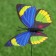 Sadter Garden "Butterfly" 10x8cm, 30cm, mix / packing 25pcs, price per pcs