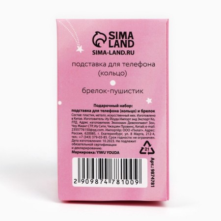 Set: stand for the phone-ring and keychain "Dream"-6