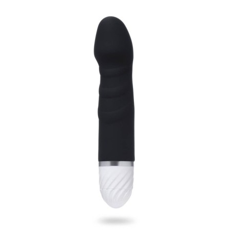 Vibrator with stimulation of the point G, 17 x 3.5 cm, black