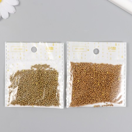 Glass glass 12/0 "gold" 15 g mix-3
