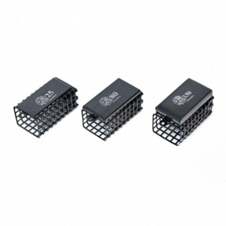 The feeder is "steel" feeder, rectangular, 100 g