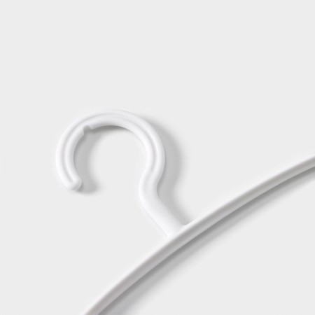 Shoulders - hangers with an anti -excaning lining of a share, 40 × 19.5 cm, 5 pcs, white color-2