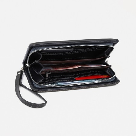Women's wallet with lightning, gray color-3