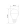 LED LED pear A60 11.5W E27 1093LM 6500K Cold light Rexant
