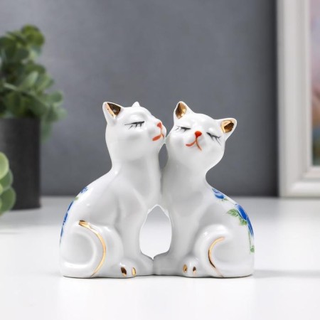 Souvenir "2 kitten in a flower" 7x8 cm