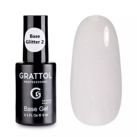 Base Grattol Glitter No. 02, 9 ml