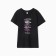 Women's T-shirt, black color, rr 62