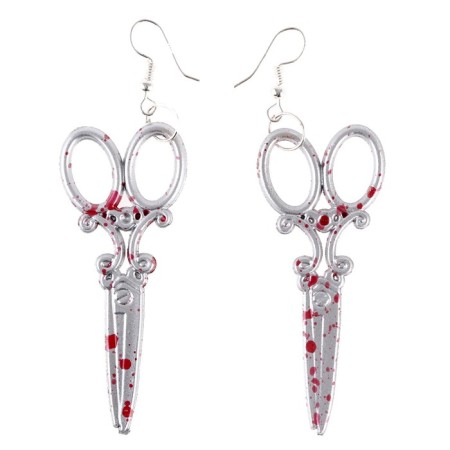 Carnival earrings "scissors", color mix
