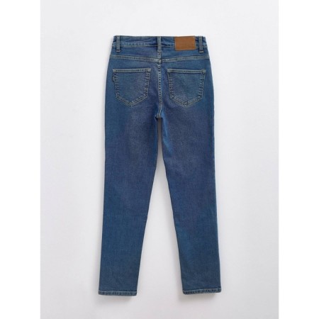 Women's jeans with a high landing CONTE Elegant Slim, size XL, color authentic blue-9