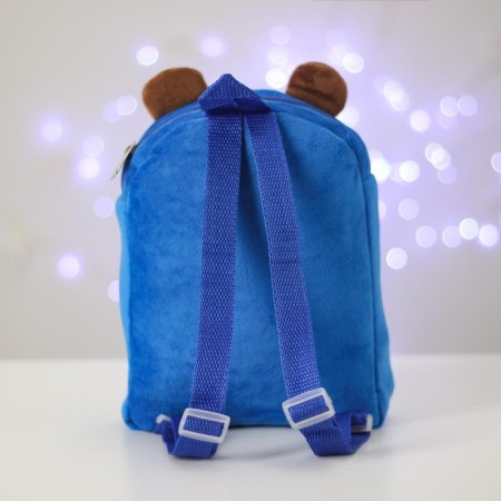 New Year's children's backpack "Bear with asterisk" 22x17 cm, for the New Year-3