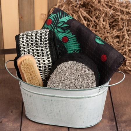 Set of Gift Ethel Merry Christmas, towel 70x146cm and accessories