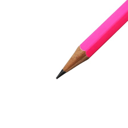 Pencil Blackographic hardness of HB, with an eraser, hexagonal, sharpened, MIX case-18