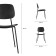 Tilla chair, 480 × 510 × 840 mm, black color