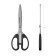 Scissors Erichkrause Top Model, 21 cm, blister, increased thickness of blades, black