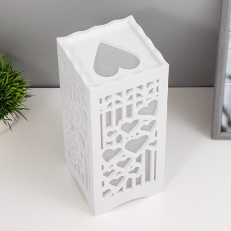 Nightlight "Romance" LED from batteries 3HAAA USB white 10x10x23cm Risalux-2