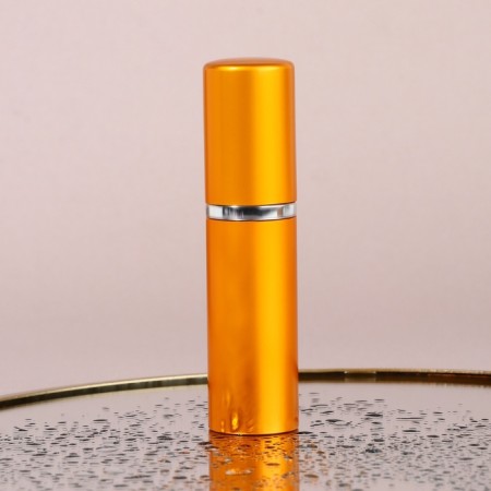 Perfume bottle, with a spray, 10 ml, golden color-4