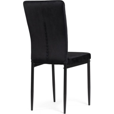 Stool on the metal frame Rek Metal/velor, black/black 42x54x94 cm-3