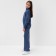 Knitted children's suit (sweater and trousers) minku, blue color, height 140 cm
