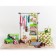 COVFR of the suspended share "God's cows", 4 compartments, 30 × 30 × 80 cm, green color