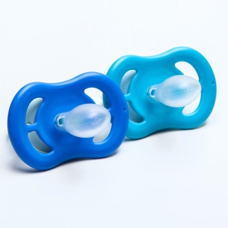 Nipple - dummy Ultra Air Lime, “Be happy / Ship”, 6-18 months, 2 pcs., Blue, blue color-2