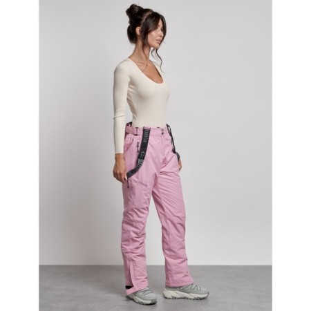 Semi -combinezone ski insulated female winter, size 44, pink color-6