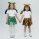 Carnival set "Winter Dragon", green color: wings, skirt and rim