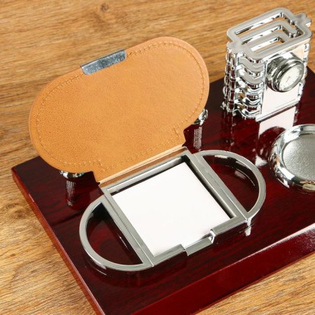 Table set 4V1 with a business card holder, red tree-3