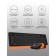 Keyboard + Mouse A4Tech FSTYLER FG1010 CLAV: Black/Orange Mouse: Black/Orange USB Besp 10046