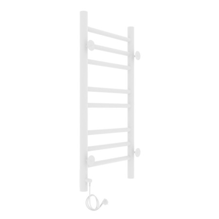Two electric heated towers Laris lavender Cheka, 300x700 mm, 8 crossbars, right, white-2