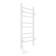 Two electric heated towers Laris lavender Cheka, 300x700 mm, 8 crossbars, right, white
