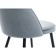 Stol on a metal frame Dodo metal/velor, black/blue 48x54x77 cm