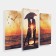 Carty clock, modular "couple in love on the shore", silent, 60 x 80 cm, triptych 204506