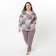 Costume (longshit, trousers) female "oasis" color is light brown, size 46