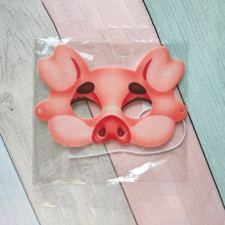 Puppet show. Mask "Piglet"-1