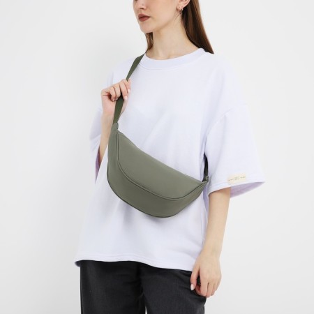 Women's bag from textiles, 30x17x6 cm, green-6