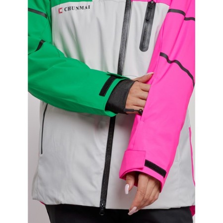 Ski jacket female winter, size 48, pink color-4